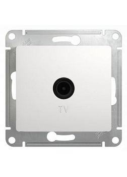 Картинка: розетка tv glossa одиноч. 1db, бел. т.м.schneider electric в Минске