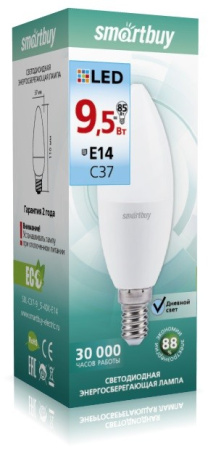 Лампа светодиодная (LED) Smartbuy-C37-9,5W/4000/Е14 в Минске - изображение Изображение: лампа светодиодная (led) smartbuy-c37-9,5w/4000/е14 в Минске