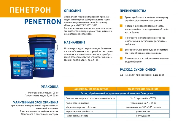 Пенетрон ( ведро 25кг) в #REGION_NAME_DECLINE_PP# - изображение Изображение: пенетрон ( ведро 25кг) в #REGION_NAME_DECLINE_PP#
