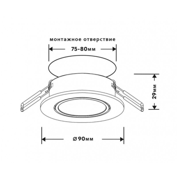Светильник встраиваемый ULTRA F100  в Минске - изображение Изображение: светильник встраиваемый ultra f100  в Минске