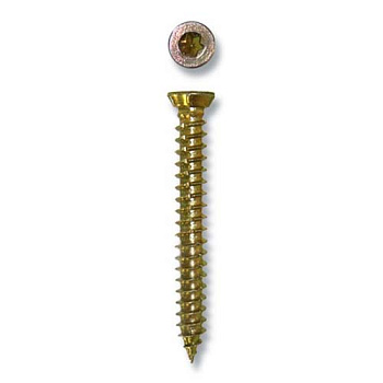 Шуруп по бетону 7.5х132мм желтый цинк, T30 (упак/70шт) т.м.STARFIX 