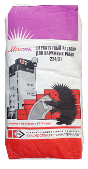 Смесь сухая штукатурная 224/31 Н (более 5мм) цементно-известковая,М75 F50 Пк3 St2 (мешок 25кг) в Витебске - картинка Картинка: смесь сухая штукатурная 224/31 н (более 5мм) цементно-известковая,м75 f50 пк3 st2 (мешок 25кг) в Витебске