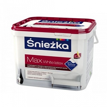Краска SNIEZKA MAX WHITE LATEX, 1л в Минске - картинка Картинка: краска sniezka max white latex, 1л в Минске