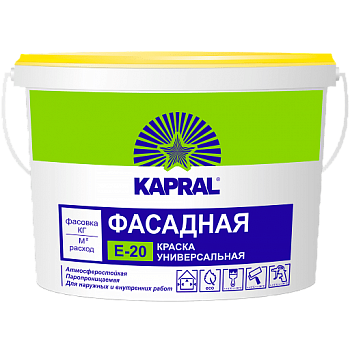 Краска ВД «Капрал Е-20» ведро 15 кг в Витебске - картинка Картинка: краска вд «капрал е-20» ведро 15 кг в Витебске