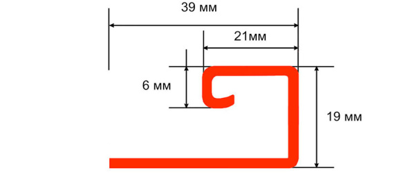 Изображение: j профиль тн оптима, жасмин, 3м  в #REGION_NAME_DECLINE_PP#