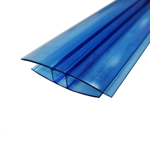 Профиль соединительный неразъемный Н 6-8мм L=6м (синий) Профиль соединительный неразъемный Н 6-8мм L=6м (синий)