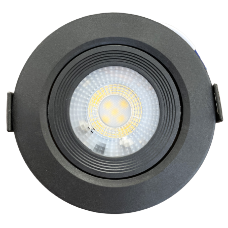 Cветильник светодиодный встраиваемый поворотный направленного света, круг, 5W, черный, т.м.TruEnergy в Минске - изображение Изображение: cветильник светодиодный встраиваемый поворотный направленного света, круг, 5w, черный, т.м.truenergy в Минске