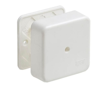 Изображение: коробка универс. для кабель-каналов тусо 80х80х25мм (упак. 70 шт.)   т.м.кабельмаркет в Минске