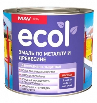 Эмаль ECOL по металлу и древесине (ПФ-115С) белая матовая 2,4л (2кг) в Минске - картинка Картинка: эмаль ecol по металлу и древесине (пф-115с) белая матовая 2,4л (2кг) в Минске