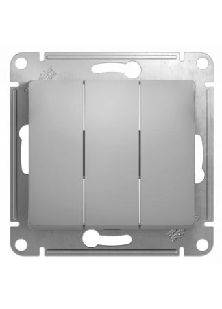 Выключатель Glossa GSL000331 3-кл., алюм. т.м.Schneider Electric в Минске - изображение Изображение: выключатель glossa gsl000331 3-кл., алюм. т.м.schneider electric в Минске