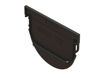 Заглушка торцева S'park ЗЛВ-07.09.09-ПП для лотка водоотводного пластиковго  в Минске - картинка Картинка: заглушка торцева s'park злв-07.09.09-пп для лотка водоотводного пластиковго  в Минске