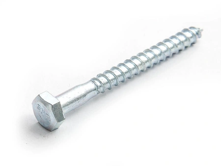 Саморез с 6-гранной головкой 6.0х120 острый, цинк (упак/100шт)