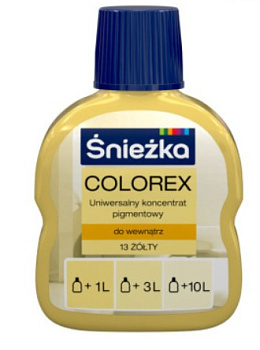 Красители Colorex №13 (желтый) 0.10л в Минске - картинка Картинка: красители colorex №13 (желтый) 0.10л в Минске