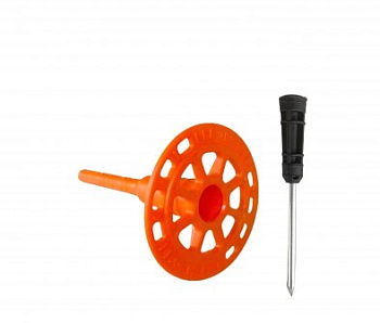 Дюбель тарельчатый 8х120 со стальным гвоздем с высокоэфф. термоголовкой DT-8T-120 (упак/300шт