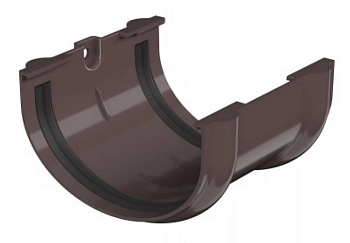 Картинка: соединитель желоба тн оптима, коричневый в Минске