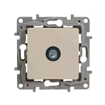 Розетка TV Звезда 2дБ (слоновая кость) Etika в Минске - картинка Картинка: розетка tv звезда 2дб (слоновая кость) etika в Минске