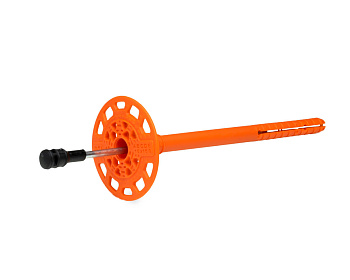 Картинка: дюбель тарельчатый 10х180 со стальным гвоздем с термоголовкой dti-10 (упак/250)   рб в Минске