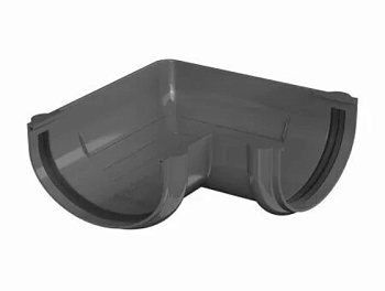 Картинка: угол желоба 90°, серый тн оптима  в Минске