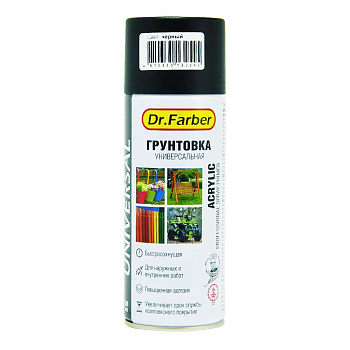Грунтовка-аэрозоль Dr.Farber акриловая универсальная серая 520 м в Минске - картинка Картинка: грунтовка-аэрозоль dr.farber акриловая универсальная серая 520 м в Минске