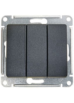 Выключатель Glossa 3-кл. антрацит  т.м.Schneider Electric в Минске - картинка Картинка: выключатель glossa 3-кл. антрацит  т.м.schneider electric в Минске