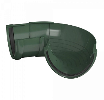 Картинка: угол желоба 90* тн пвх  (зеленый)  в Минске