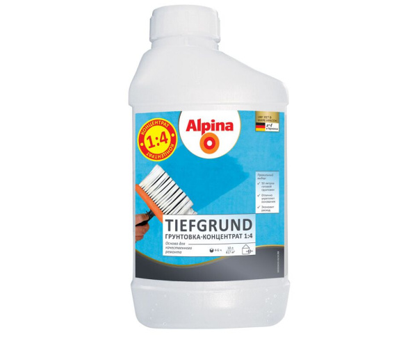 Изображение: грунтовка нв п 1 д alpina tiefgrund концентрат  1 л / 1,02 кг в #REGION_NAME_DECLINE_PP#