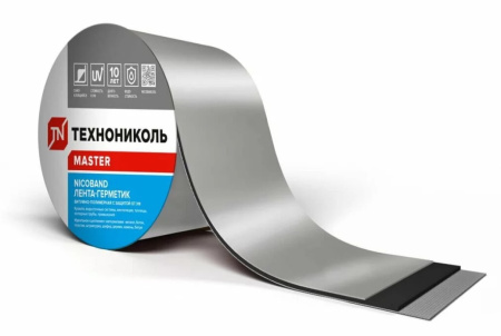 Изображение: лента герметизирующая  5смх3м самоклеящаяся nicoband (серебристая) в Минске