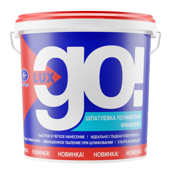 Изображение: шпатлевка полимерная "lux go", 18 кг в #REGION_NAME_DECLINE_PP#