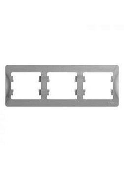 Рамка Glossa GSL000303 3-пост. гориз., алюм. т.м.Schneider Electric в Минске - картинка Картинка: рамка glossa gsl000303 3-пост. гориз., алюм. т.м.schneider electric в Минске