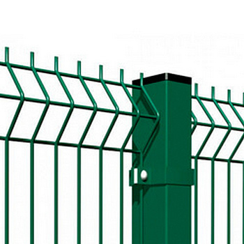 Картинка: сварная сетчатая панель в покраске ral 6005 яч. 60,0/60,0-200,0 высота 1,23 диаметр 3,0/3,8 в Минске